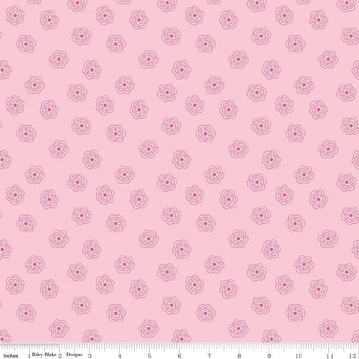 Bee Basics Per Yard - Basics Blossom - per YARD - by Lori Holt - Riley Blake Designs - 6404 PINK - RebsFabStash