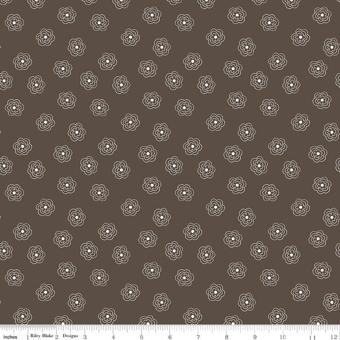 Bee Basics Per Yard - Basics Blossom - per YARD - by Lori Holt - Riley Blake Designs - 6404 RAISIN - RebsFabStash