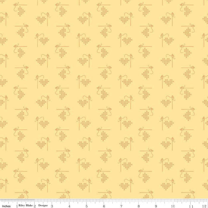 Bee Basics Per Yard - Basics Gingham - per YARD - by Lori Holt - Riley Blake Designs - 6400 ORANGE - RebsFabStash