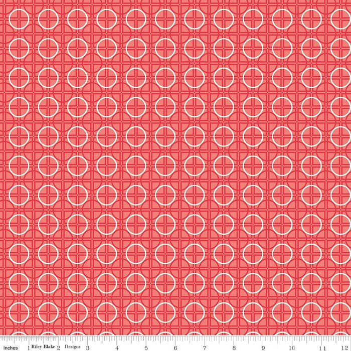 Bee Basics Per Yard - Basics Gingham - per YARD - by Lori Holt - Riley Blake Designs - 6400 ORANGE - RebsFabStash