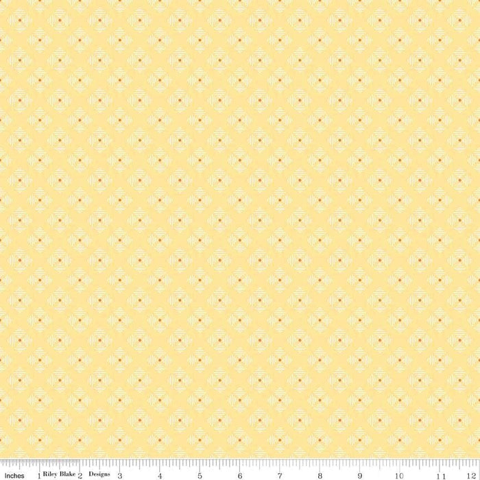 Bee Basics Per Yard - Basics Polka Dot - per YARD - by Lori Holt - Riley Blake Designs - 6405 DENIM - RebsFabStash