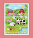 Best Friends Farm - Pigs Allover - per yard - by Kate Mawdsley for Henry Glass - Black - 9026-99 - RebsFabStash