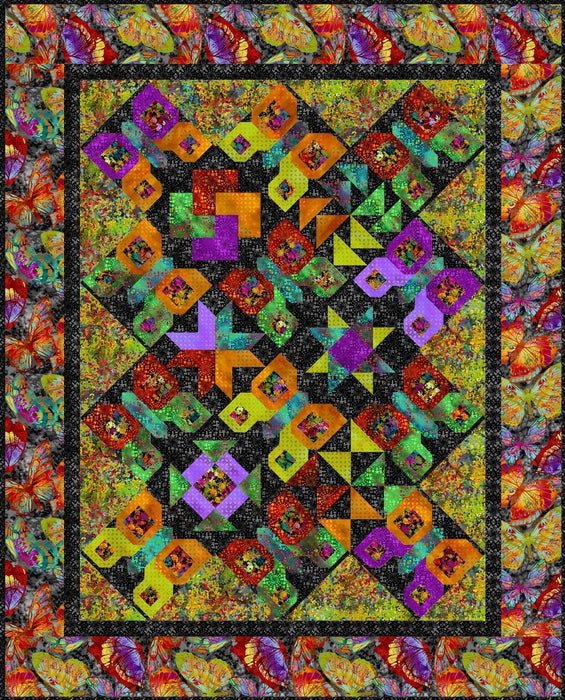 Butterfly Sampler Quilt - Pattern Book by Jason Yenter - Instructions include 3 different options! - RebsFabStash