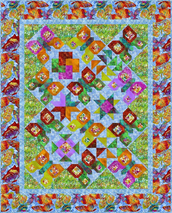 Butterfly Sampler Quilt - Pattern Book by Jason Yenter - Instructions include 3 different options! - RebsFabStash