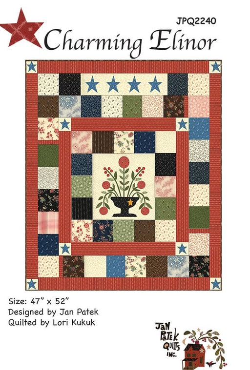 Charming Elinor - Quilting Pattern - designed by Jan Patek Quilts Inc. - 47"x52" - RebsFabStash