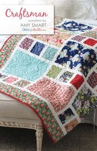 Craftsman - Quilt PATTERN - by Amy Smart - Diary of a Quilter.com - pieced - fat quarter friendly - DQ-1601 - RebsFabStash