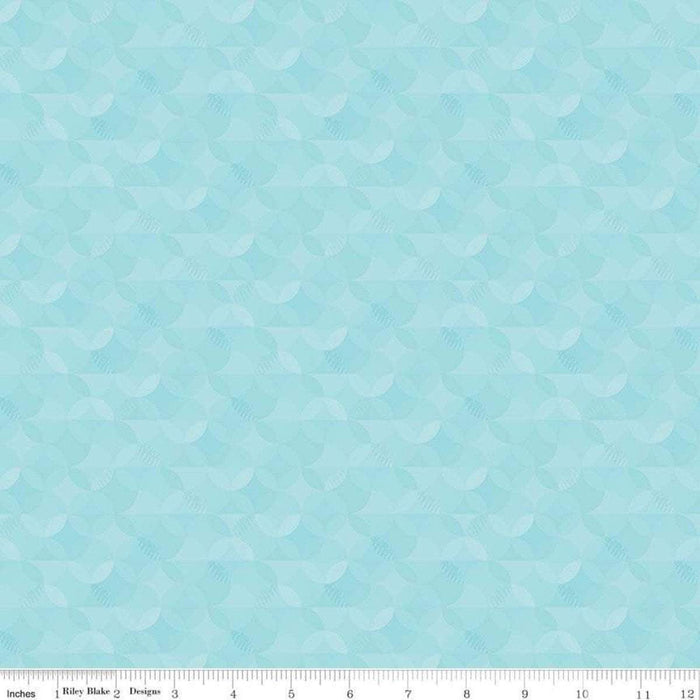 Crayola Kaleidoscope - per yard - Riley Blake Designs - Raindrop CR480-RAINDROP - Light Blue - RebsFabStash