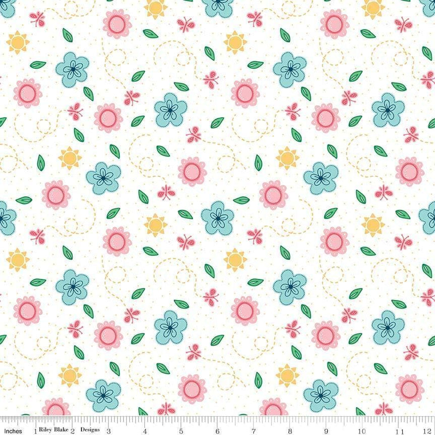 Crayola Kaleidoscope - per yard - Riley Blake Designs - Raindrop CR480 ...