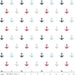 Designer Double Gauze - Anchors - Multi - per yard - Riley Blake Designs- Lightweight, Sea, 56/57" wide - G585-MULTI - RebsFabStash