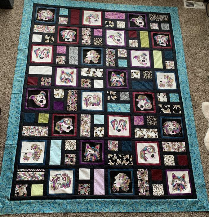  Dog Fabric Panels For Quilting