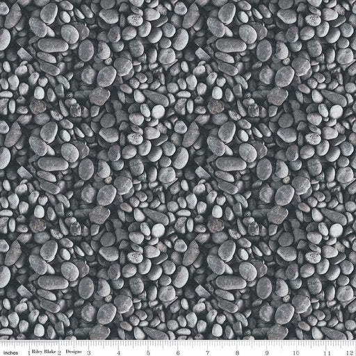 Fish & Fowl - per yard - Riley Blake Designs - Pebbles - C8732-GRAY - RebsFabStash