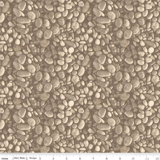 Fish & Fowl - per yard - Riley Blake Designs - Pebbles - C8732-TAN - RebsFabStash