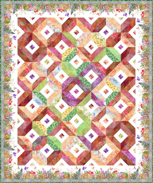 Garden of Dreams Quilts - Garden Path - Quilt PATTERN - Features Garden of Dreams Fabric by Jason Yenter - In the Beginning JYL GP PT - RebsFabStash