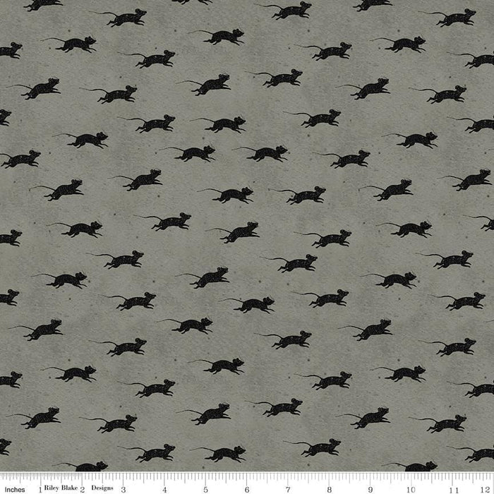 Goose Tales - per yard - Janet Wecker Frisch- Riley Blake Designs - All-over Motifs Gray - C9395-GRAY - RebsFabStash