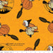 Goose Tales - per yard - Janet Wecker Frisch- Riley Blake Designs - Scaredy Cats Toss Orange- C9398-ORANGE - RebsFabStash