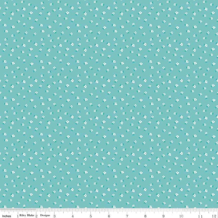 Granny Chic - Per Yard - Lori Holt - Riley Blake - Garden - C8521-BLUE - RebsFabStash