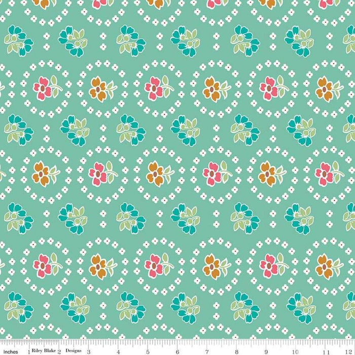 Granny Chic - Per Yard - Lori Holt - Riley Blake - Garden - C8521-BLUE - RebsFabStash