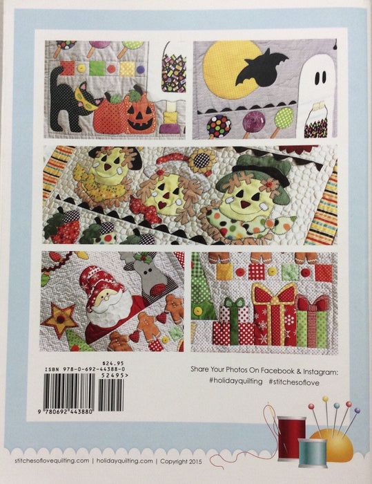 Holiday Quilting - PATTERN - by Stitches of Love - Whimsical Collection of Holiday Quilts - Halloween - Fall - Christmas - RebsFabStash