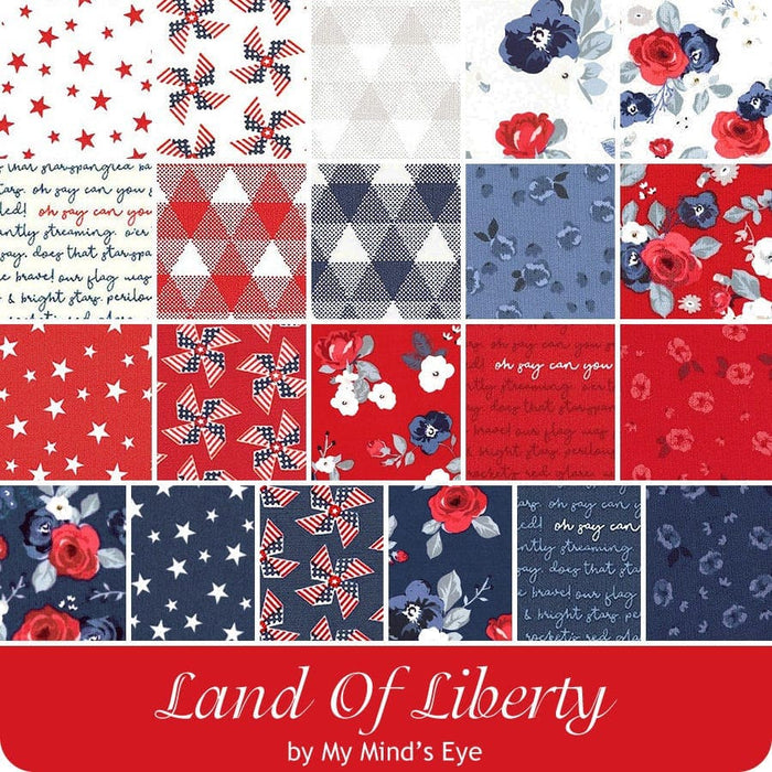 Land of Liberty - Fat Quarter Bundle - (21) 18" x 21" pieces - by My Mind's Eye for Riley Blake Designs - FQ-10560-21