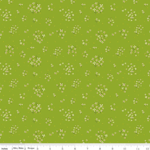 Indigo Garden - Green Ditzy Leaf - per yard - by Heather Peterson - for Riley Blake Designs - C11274-LEAF - RebsFabStash