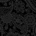 Jubilee - 108" WIDE - Per yd - Benartex - Amanda Murphy for Contempo - Black Paisley on Black - RebsFabStash