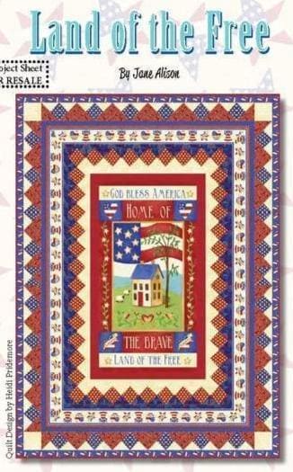 Land of the Free - per yard- by Jane Alison - Henry Glass - Patches or squares on Cream 1828-87 - RebsFabStash