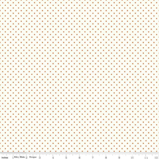 Le Creme Dots - per yard - by Riley Blake Designs - C600-60 Orange - RebsFabStash