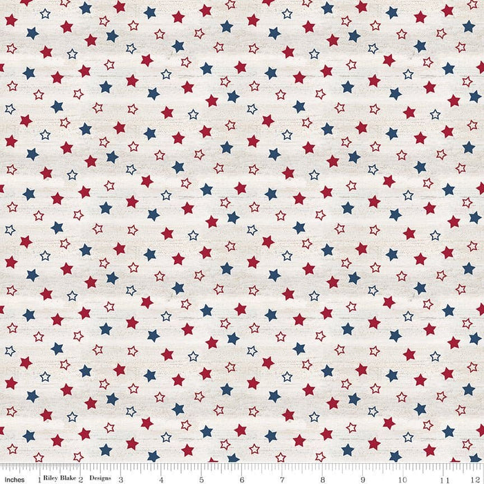 Let Freedom Soar - Stars - Blue - per yard - by Tara Reed - for Riley Blake - America, Patriotic - C10521-BLUE - RebsFabStash