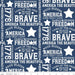 Let Freedom Soar - Stars - Blue - per yard - by Tara Reed - for Riley Blake - America, Patriotic - C10521-BLUE - RebsFabStash