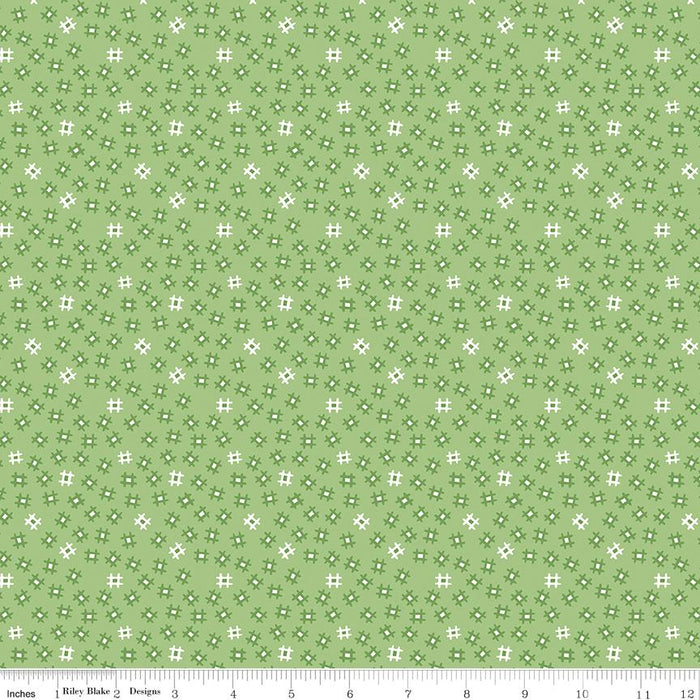 Lori Holt PRIM Collection - Per Yard - Prim Homespun Clover - Lori Holt of Bee in My Bonnet - Riley Blake Designs - C9699-CLOVER - RebsFabStash