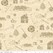 Lumber Jack Aaron -per yard -Riley Blake Designs- Stacy West-Buttermilk Basin Design- Tossed Lumberjack Tools - Tonal - C8702 CREAM - RebsFabStash