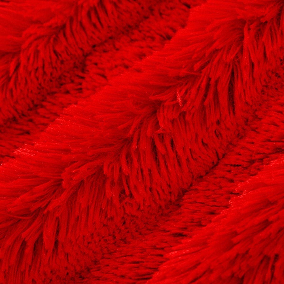 Luxe Cuddle Shaggy - per yard - Shannon Cuddle - Scarlet - Red - SUPER ...