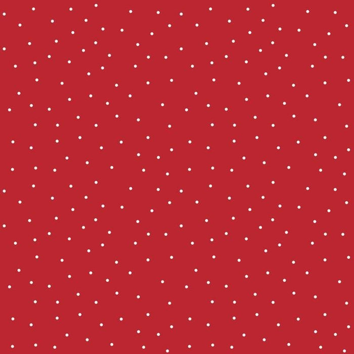 Mini Awning Stripe- Per Yard- Kimberbell Basics - Maywood Studio - MAS 8249-R - Red Stripe on White - RebsFabStash