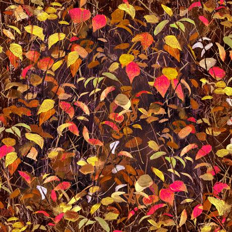 Moose Country - per yard - Jim Hansel - JQ Licensing - Quilting Treasures - Digital Print - Argyle - Orange - RebsFabStash