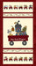 My Red Wagon - per yard - by Debbie Busby - Henry Glass - Small Leaves - 2545-99 Black - RebsFabStash