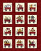 My Red Wagon - per yard - by Debbie Busby - Henry Glass - Small Snowflakes - 2547-77 Navy - RebsFabStash