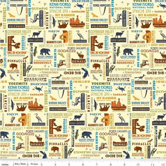 National Parks Collection - PANEL - per yard - Riley Blake Designs - Digital Print Panel 36" - Glacier P9152 - RebsFabStash