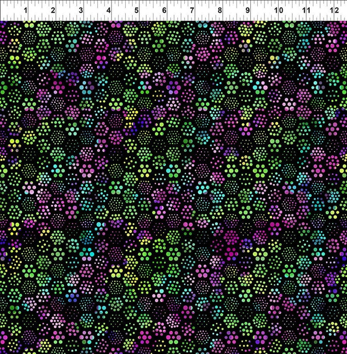 NEW! A Groovy Garden - Hex - Per Yard - Jason Yenter - In The Beginning Fabrics - hexagon print - Purple - 8AGG-2 - RebsFabStash