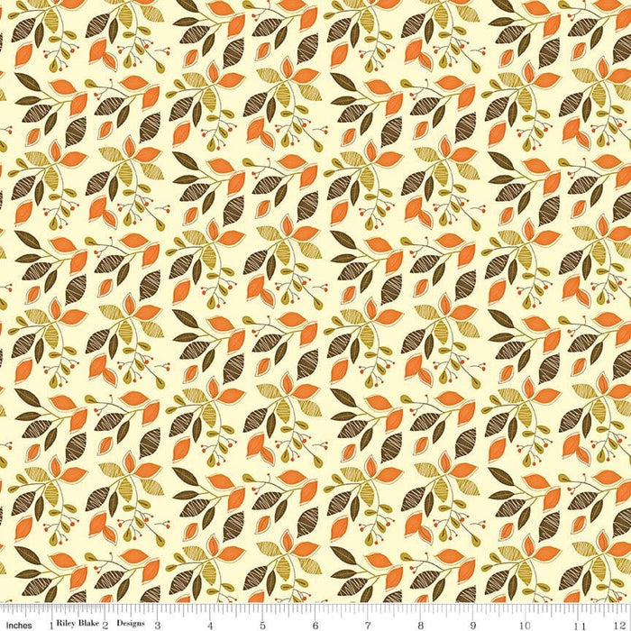 NEW! Adel In Autumn - Acorns - per yard - by Sandy Gervais for Riley Blake Designs - Fall - C10824-CHOCOLATE - RebsFabStash