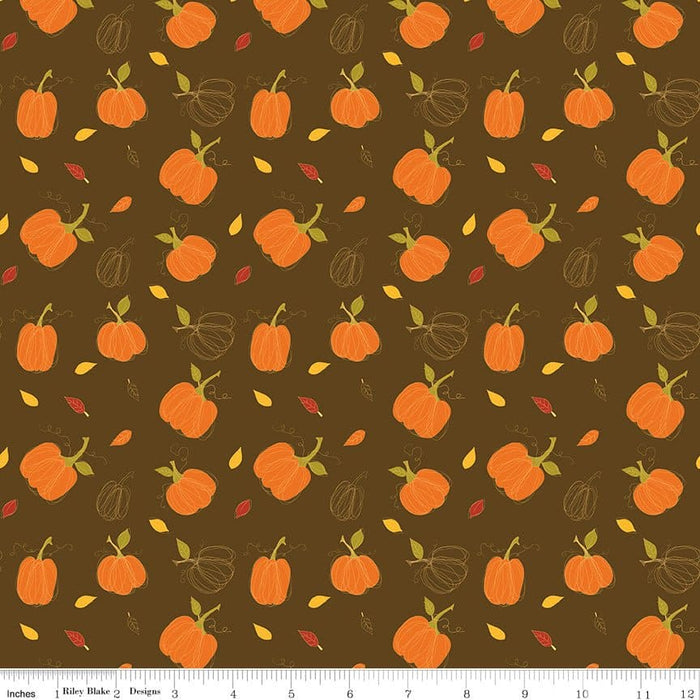 NEW! Adel In Autumn - Leaves - per yard - by Sandy Gervais for Riley Blake Designs - Fall - C10822-ORANGE - RebsFabStash