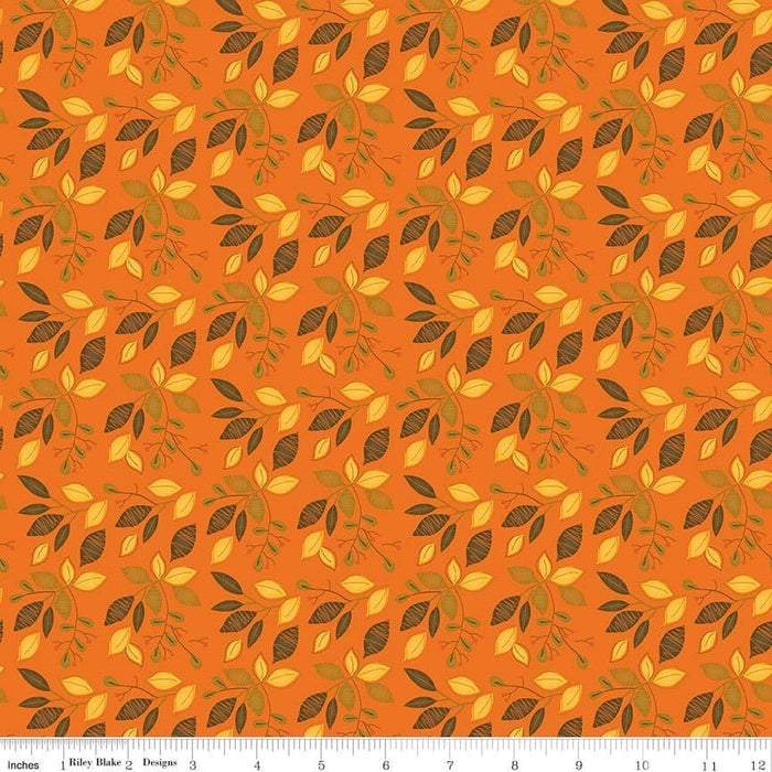 NEW! Adel In Autumn - Main Print - per yard - by Sandy Gervais for Riley Blake Designs - Fall - C10820-OLIVE - RebsFabStash