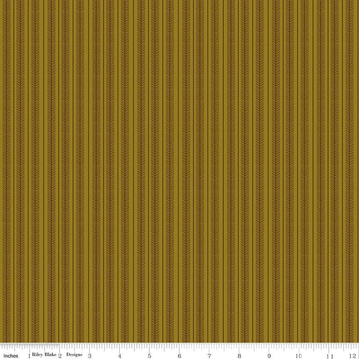 NEW! Adel In Autumn - Stripes - per yard - by Sandy Gervais for Riley Blake Designs - Fall - C10827-OLIVE - RebsFabStash