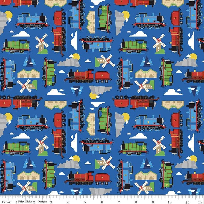 New! All Aboard with Thomas & Friends - Main Yellow - Per Yard - Riley Blake Designs - Licensed - Trains - C11000 Yellow - RebsFabStash