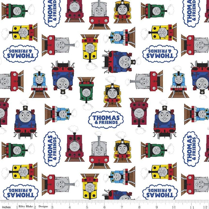 New! All Aboard with Thomas & Friends - Main Yellow - Per Yard - Riley Blake Designs - Licensed - Trains - C11000 Yellow - RebsFabStash