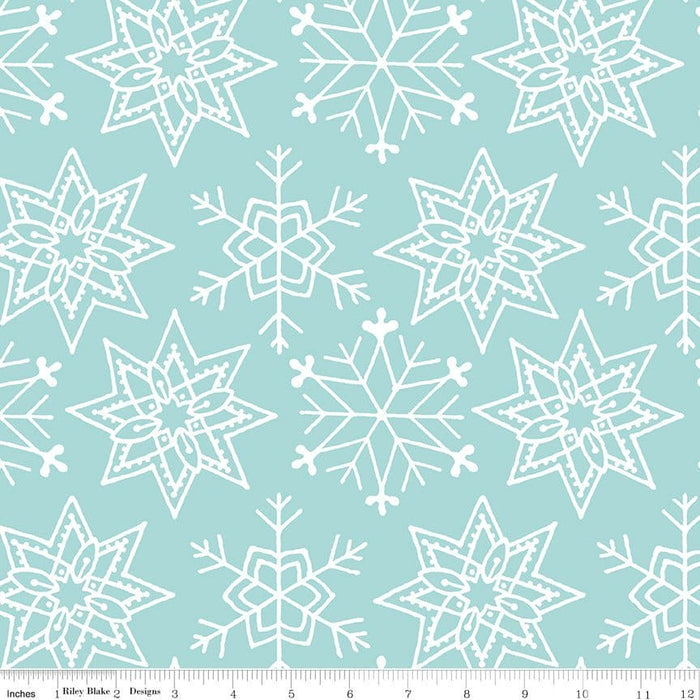 NEW! All About Christmas - White Christmas Holly - per yard -by Janet Wecker Frisch for Riley Blake Designs - Winter - C10800-WHITE - RebsFabStash