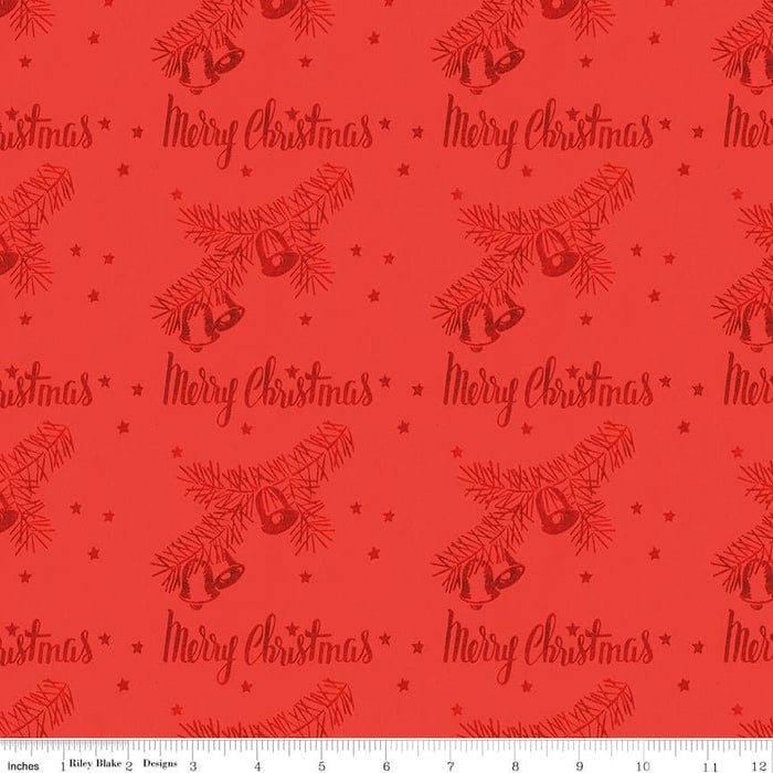 NEW! All About Christmas - White Christmas Holly - per yard -by Janet Wecker Frisch for Riley Blake Designs - Winter - C10800-WHITE - RebsFabStash