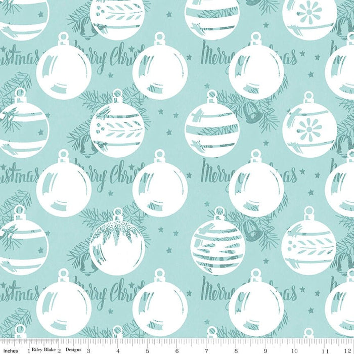 NEW! All About Christmas - White Christmas Holly - per yard -by Janet Wecker Frisch for Riley Blake Designs - Winter - C10800-WHITE - RebsFabStash