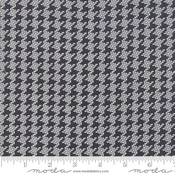 All Hallows Eve - Midnight - by the yard - by Joanna Figueroa for Moda -  Fig Tree & Company - Black Houndstooth - 20355-13 -