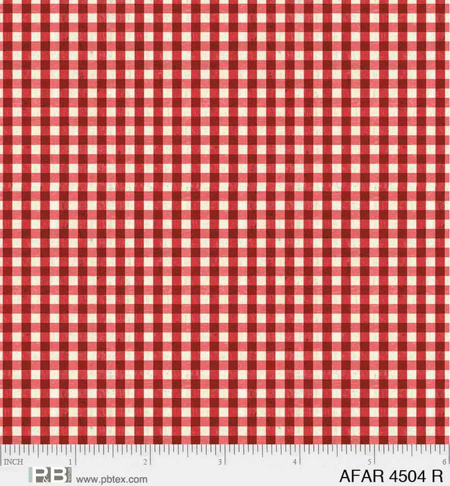 NEW! American Farm - Gingham - Red - Per Yard - by Michael Mullan for P&B Textiles - Patriotic - AFAR 4504 R - RebsFabStash