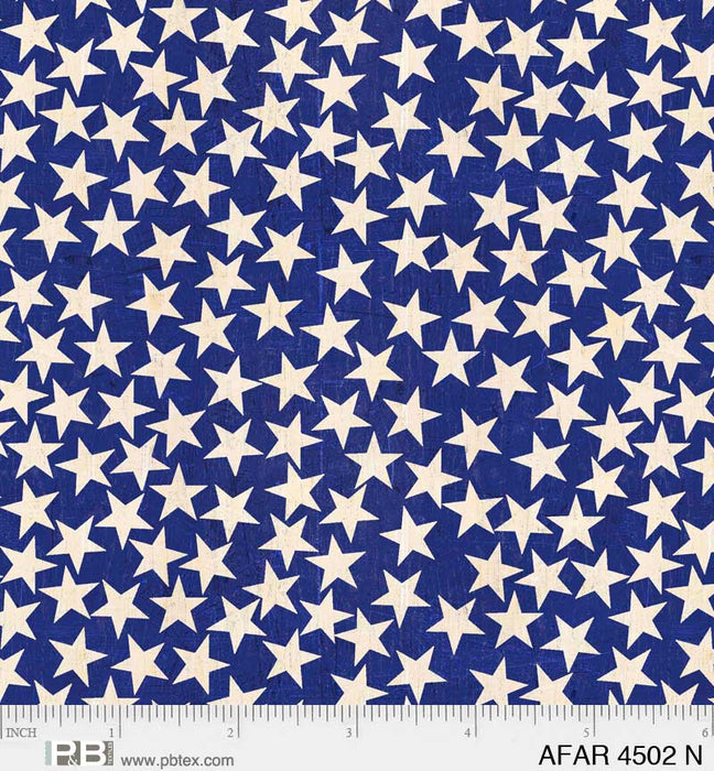 NEW! American Farm - Stripes - Blue - Per Yard - by Michael Mullan for P&B Textiles - Patriotic, Flag - AFAR 4501 B - RebsFabStash